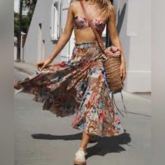 Zimmerman Cassia Floral Patchwork Maxi Skirt NWOT - Picture 13 of 17